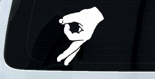 Funny Circle Game Hand Car or Truck Window Decal Sticker