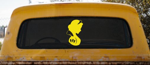 Snow White Princess Car or Truck Window Decal Sticker