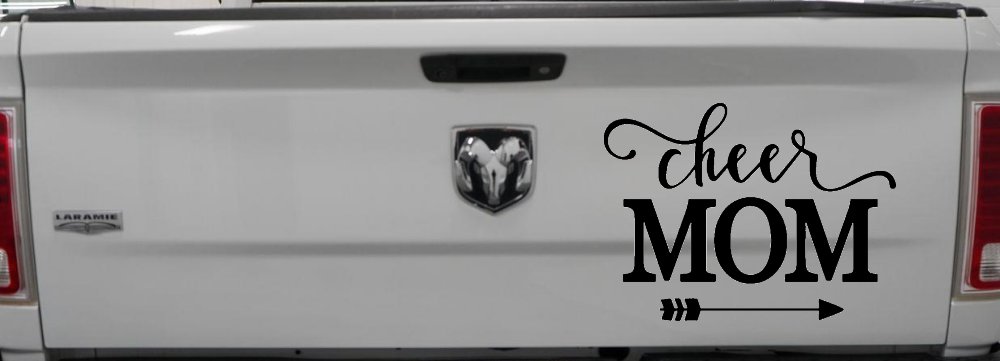Cheer Mom Arrow Car or Truck Window Decal Sticker