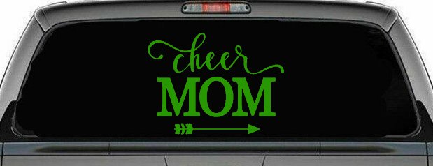 Cheer Mom Arrow Car or Truck Window Decal Sticker