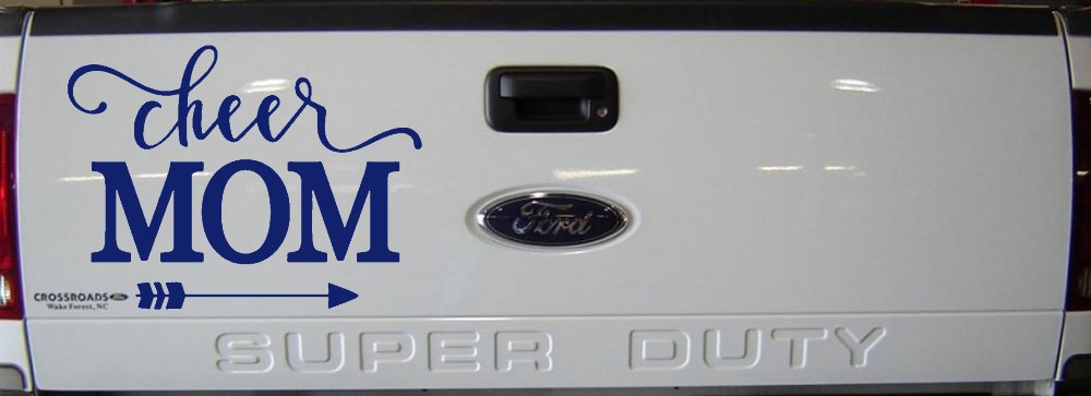 Cheer Mom Arrow Car or Truck Window Decal Sticker