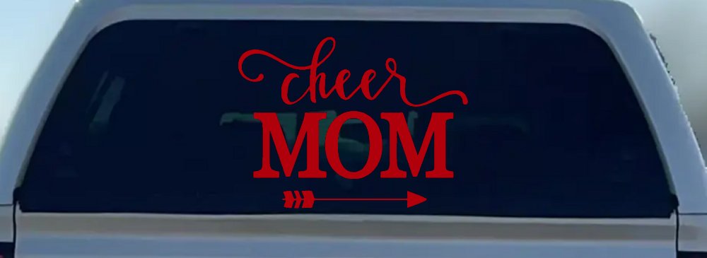 Cheer Mom Arrow Car or Truck Window Decal Sticker