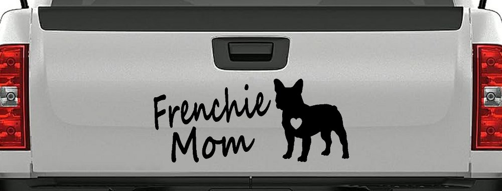 Frenchie Mom French Bulldog Heart Love Car or Truck Window Decal Sticker