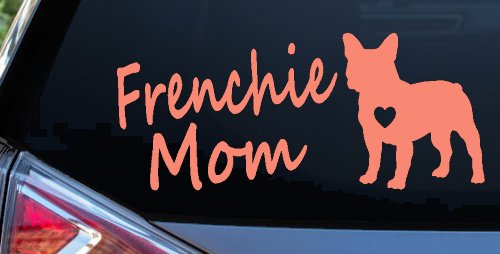 Frenchie Mom French Bulldog Heart Love Car or Truck Window Decal Sticker