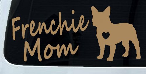 Frenchie Mom French Bulldog Heart Love Car or Truck Window Decal Sticker