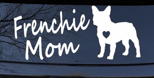Frenchie Mom French Bulldog Heart Love Car or Truck Window Decal Sticker