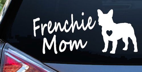 Frenchie Mom French Bulldog Heart Love Car or Truck Window Decal Sticker