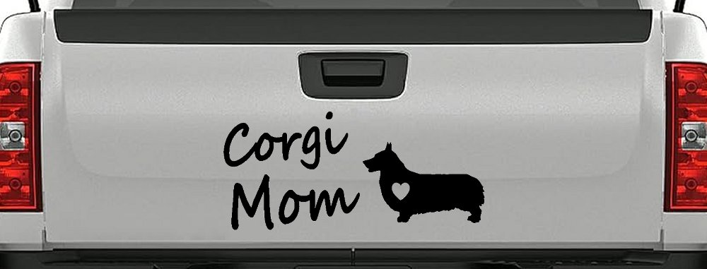 Corgi Mom Dog Love Heart Car or Truck Window Decal Sticker