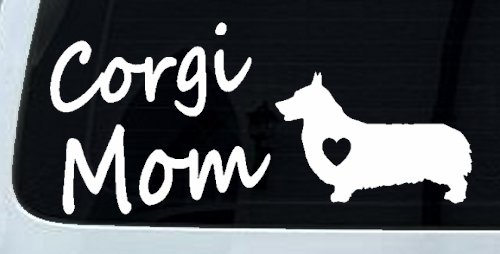 Corgi Mom Dog Love Heart Car or Truck Window Decal Sticker