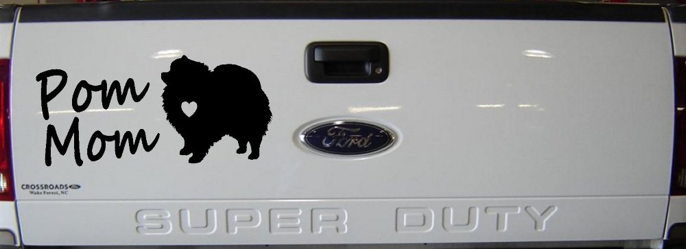 Pomeranian Pom Mom Dog  love heart Car or Truck Window Decal Sticker