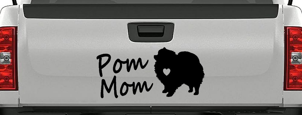 Pomeranian Pom Mom Dog  love heart Car or Truck Window Decal Sticker