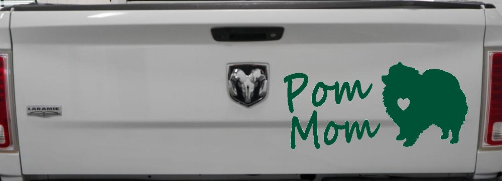 Pomeranian Pom Mom Dog  love heart Car or Truck Window Decal Sticker