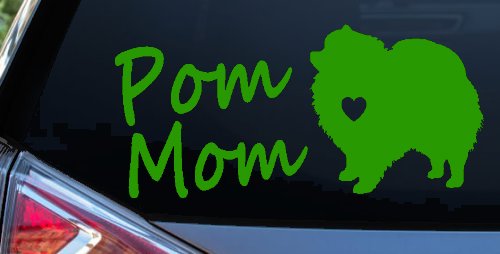 Pomeranian Pom Mom Dog  love heart Car or Truck Window Decal Sticker