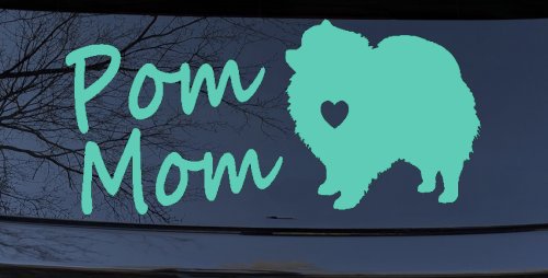 Pomeranian Pom Mom Dog  love heart Car or Truck Window Decal Sticker