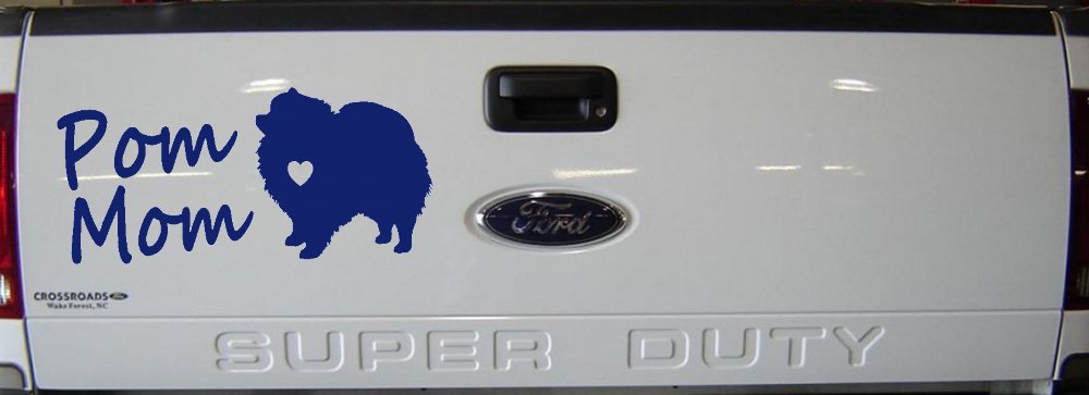 Pomeranian Pom Mom Dog  love heart Car or Truck Window Decal Sticker
