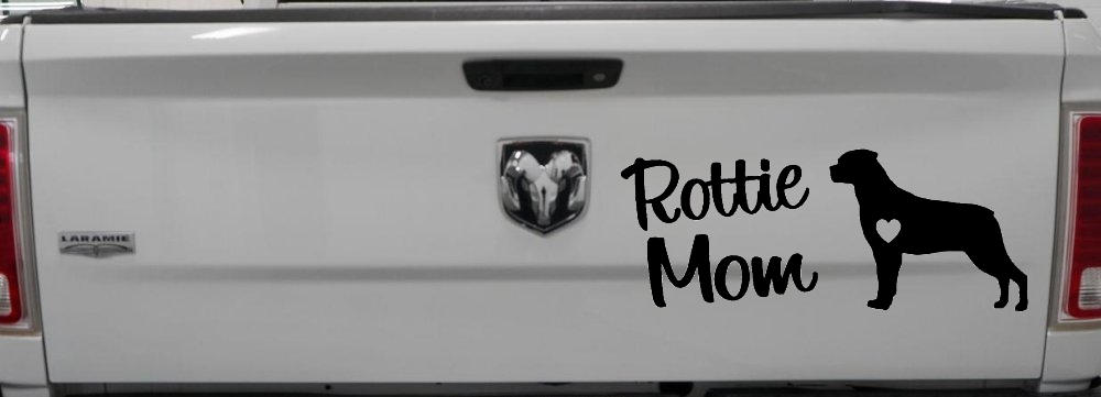 Rottie Mom Rottweiler Dog Car or Truck Window Decal Sticker