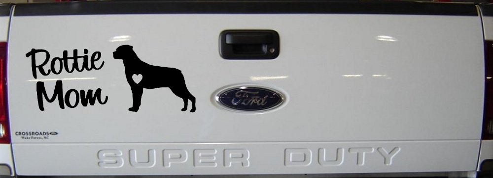 Rottie Mom Rottweiler Dog Car or Truck Window Decal Sticker