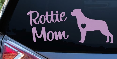 Rottie Mom Rottweiler Dog Car or Truck Window Decal Sticker