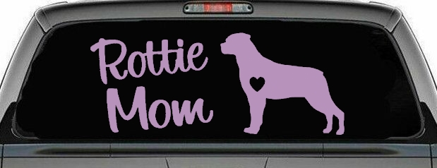 Rottie Mom Rottweiler Dog Car or Truck Window Decal Sticker