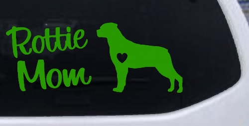 Rottie Mom Rottweiler Dog Car or Truck Window Decal Sticker