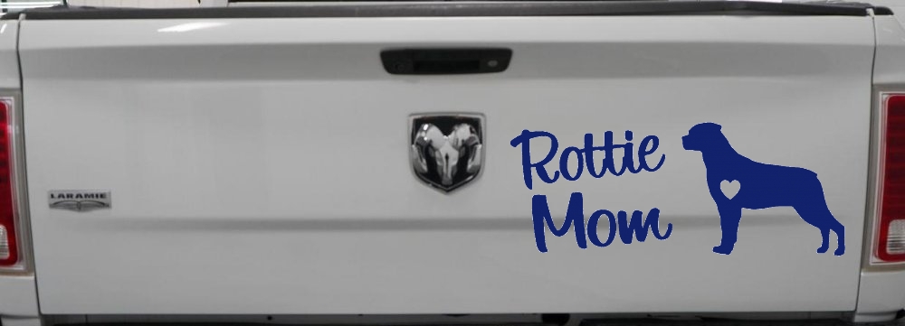 Rottie Mom Rottweiler Dog Car or Truck Window Decal Sticker
