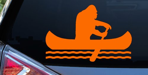 Bigfoot Sasquatch Canoe Funny Car or Truck Window Decal Sticker