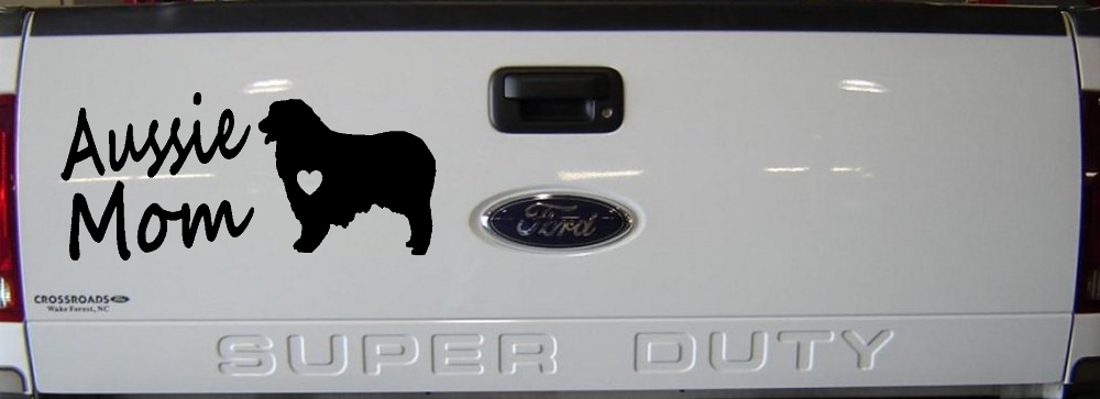 Australian Shepherd Aussie Mom Dog Car or Truck Window Decal Sticker