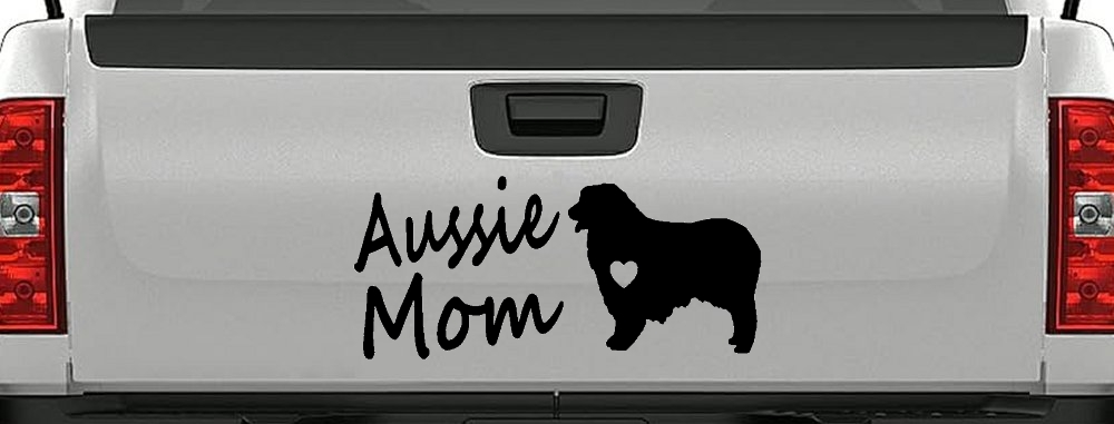 Australian Shepherd Aussie Mom Dog Car or Truck Window Decal Sticker