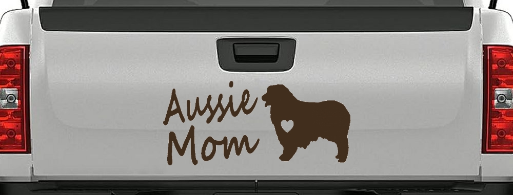 Australian Shepherd Aussie Mom Dog Car or Truck Window Decal Sticker