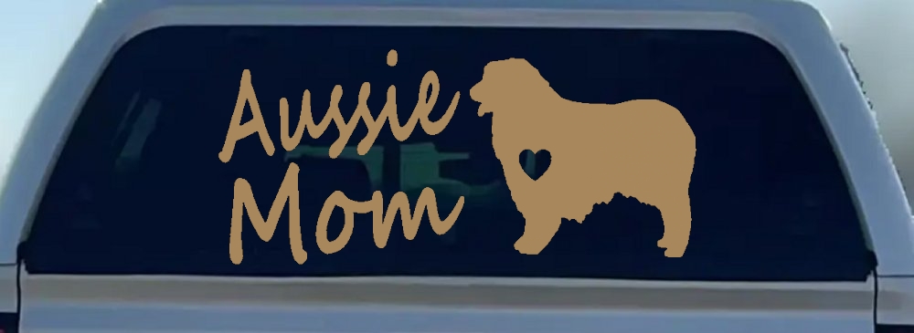 Australian Shepherd Aussie Mom Dog Car or Truck Window Decal Sticker