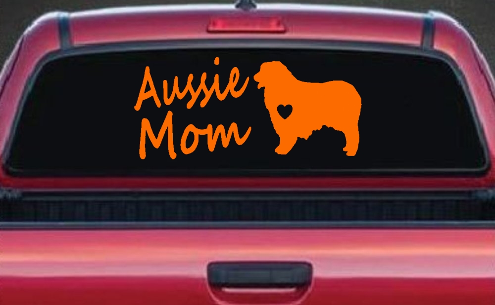 Australian Shepherd Aussie Mom Dog Car or Truck Window Decal Sticker