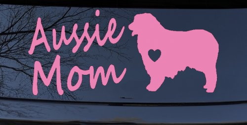 Australian Shepherd Aussie Mom Dog Car or Truck Window Decal Sticker