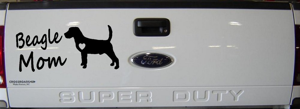 Beagle Mom Dog Car or Truck Window Decal Sticker