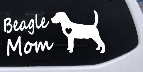 Beagle Mom Dog Car or Truck Window Decal Sticker