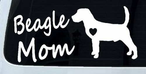 Beagle Mom Dog Car or Truck Window Decal Sticker