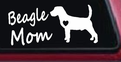 Beagle Mom Dog Car or Truck Window Decal Sticker