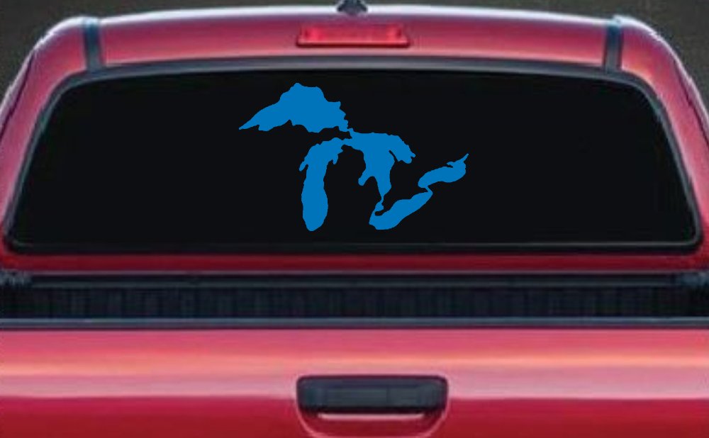Great Lakes Car or Truck Window Decal Sticker