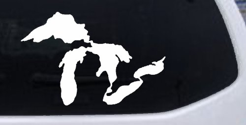 Great Lakes Car or Truck Window Decal Sticker