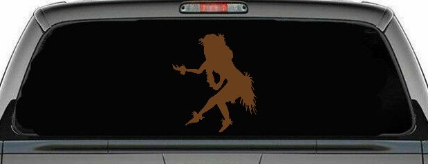 Hula Girl Dancing Car or Truck Window Decal Sticker