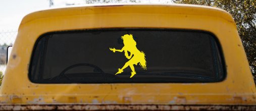 Hula Girl Dancing Car or Truck Window Decal Sticker