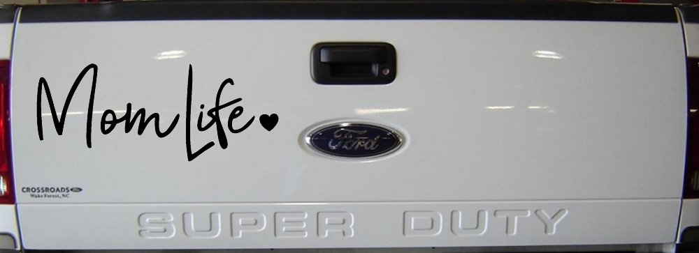 Mom Life with Heart Car or Truck Window Decal Sticker