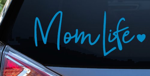 Mom Life with Heart Car or Truck Window Decal Sticker
