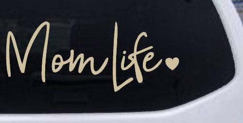 Mom Life with Heart Car or Truck Window Decal Sticker