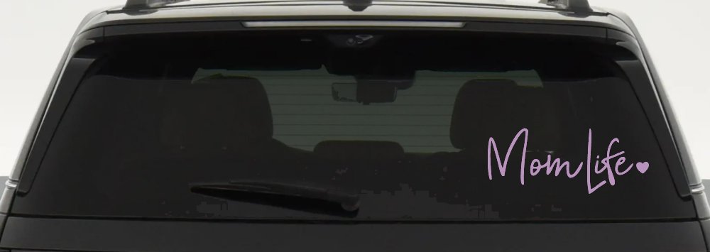 Mom Life with Heart Car or Truck Window Decal Sticker