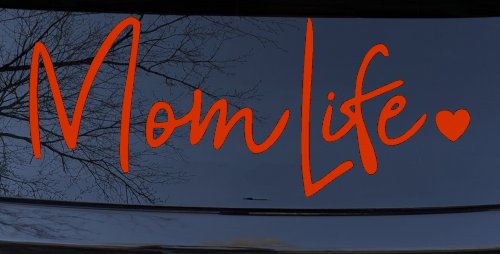 Mom Life with Heart Car or Truck Window Decal Sticker