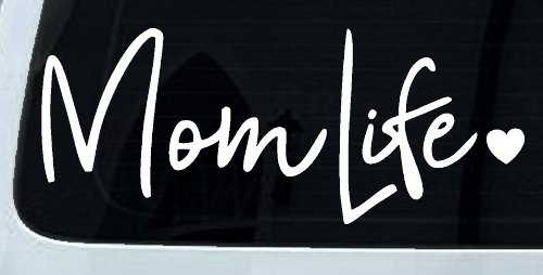 Mom Life with Heart Car or Truck Window Decal Sticker