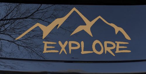 Explore Mountains Hiking Off Road Car or Truck Window Decal Sticker