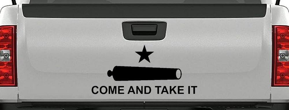 Come and Take It Cannon 2nd Amendment Molon Labe Pro Gun Guns Car or Truck Window Decal Sticker