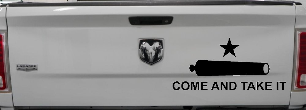 Come and Take It Cannon 2nd Amendment Molon Labe Pro Gun Guns Car or Truck Window Decal Sticker