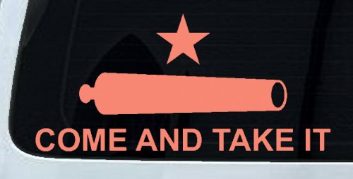 Come and Take It Cannon 2nd Amendment Molon Labe Pro Gun Guns Car or Truck Window Decal Sticker
